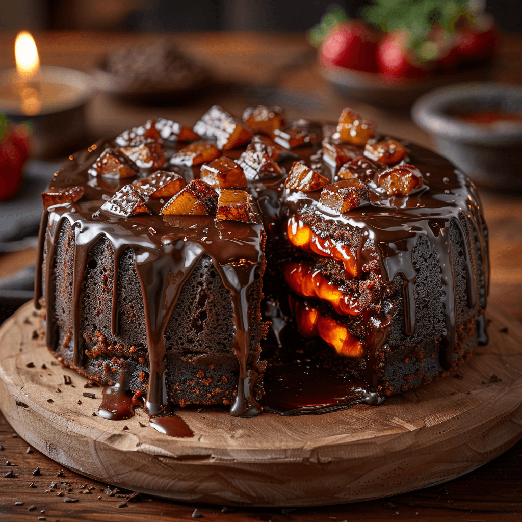 Venusian Volcano Cake