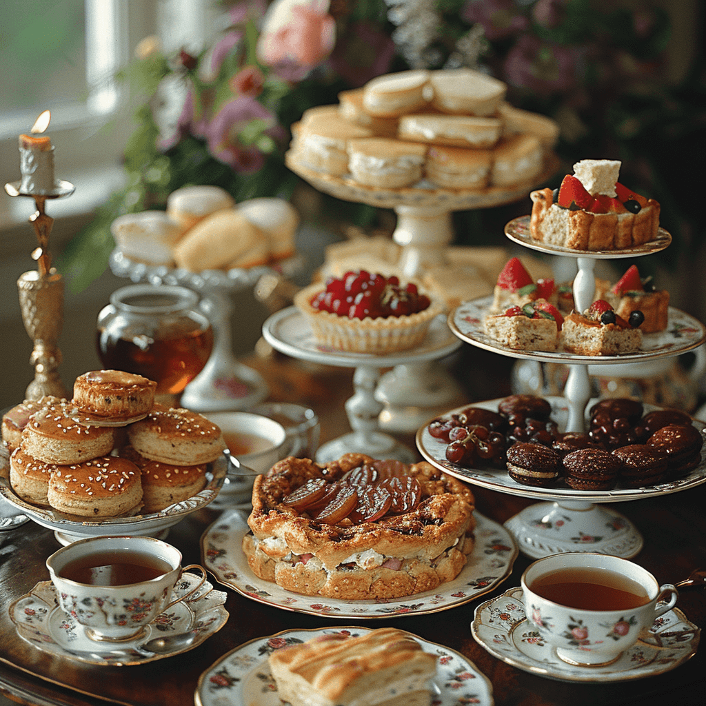 Victorian-era tea for afternoon